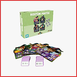 Kanguru Matematik Kostüm Partisi Oyunu-Çıkarma İşlemi Öğreten Eğlenceli| 7-8 Yaş | 1-4 Kişi | Müfredata Uyumlu